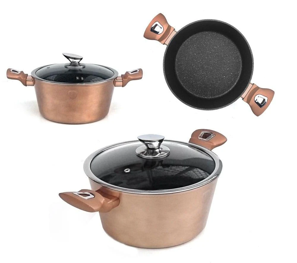 Berlinger namas KOMPLET GARNKÓW 11-EL. BERLINGER HAUS METALLIC LINE ROSE GOLD BH-6191