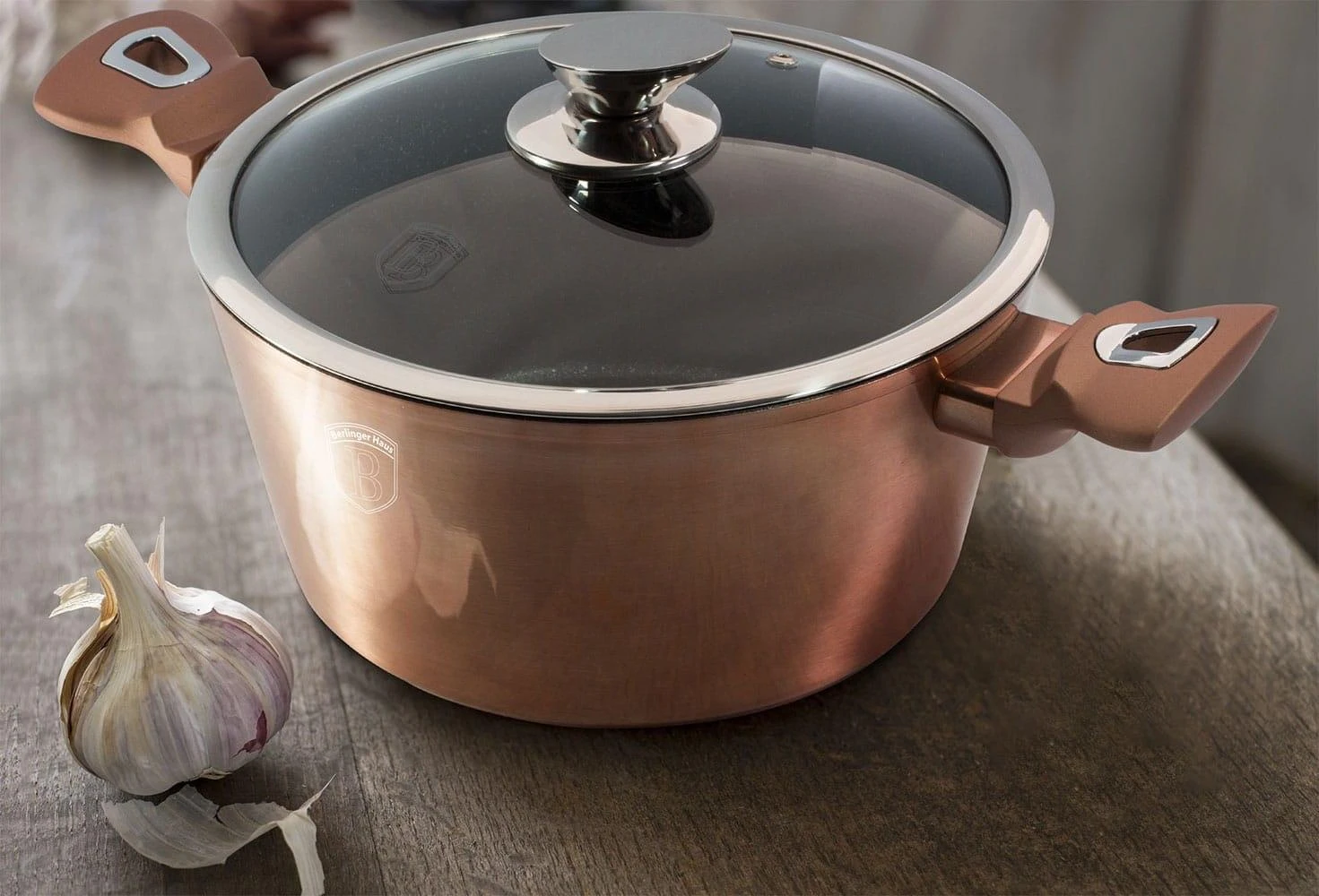 Berlinger namas KOMPLET GARNKÓW 11-EL. BERLINGER HAUS METALLIC LINE ROSE GOLD BH-6191