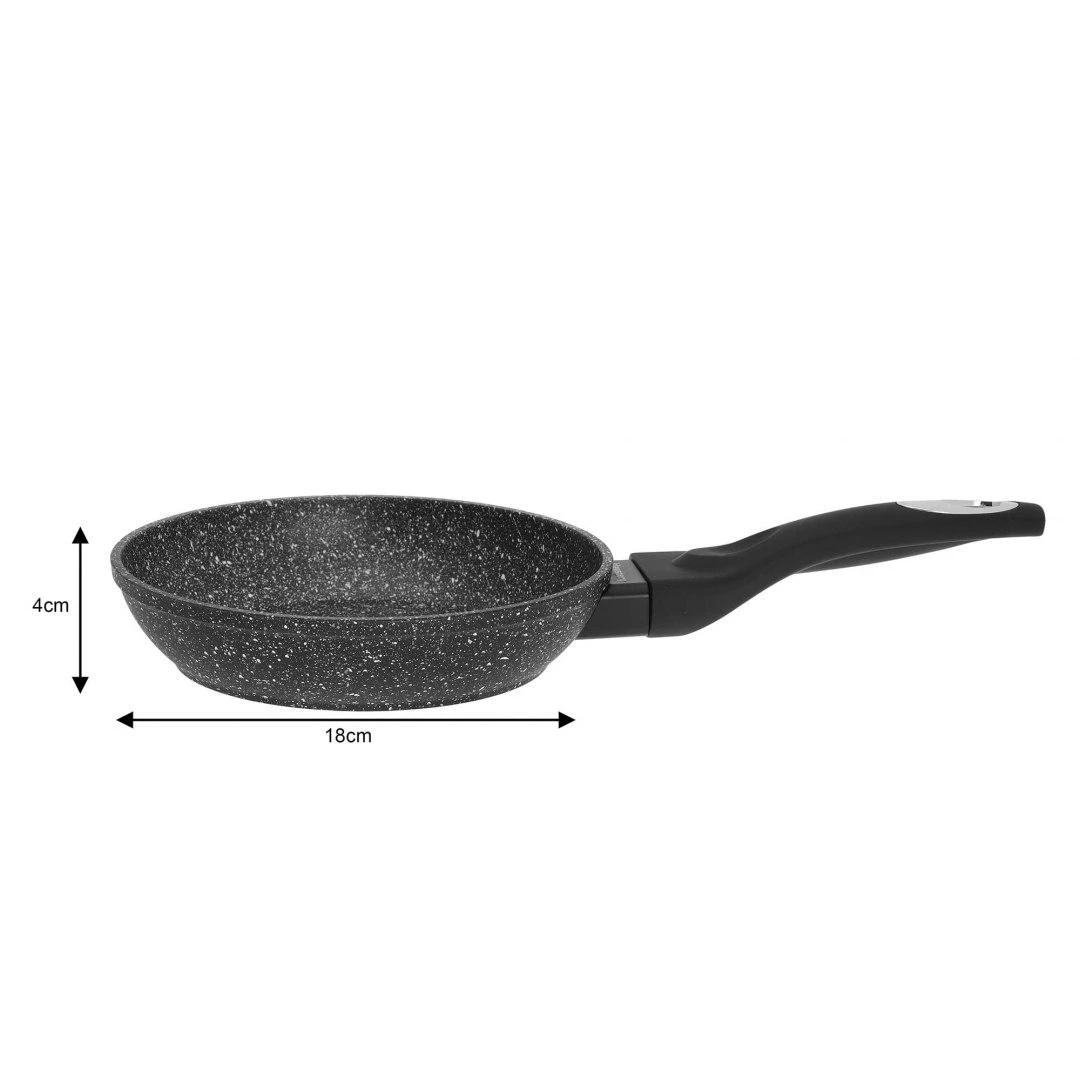 Keptuvė Klausberg aliuminio keptuvė, juodo marmuro, 18 cm skersmens