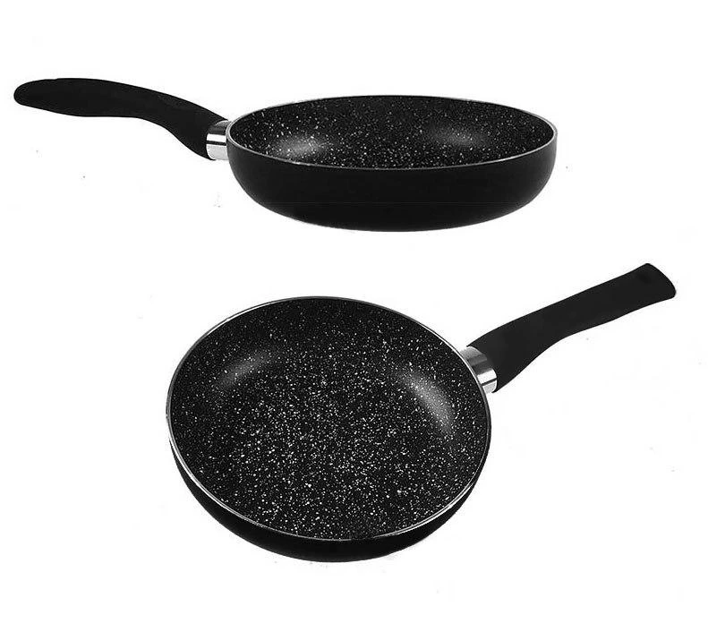 King Hoff Keptuvė Keptuvė, skersmuo 20cm, aliuminio, juodo marmuro kinghoff
