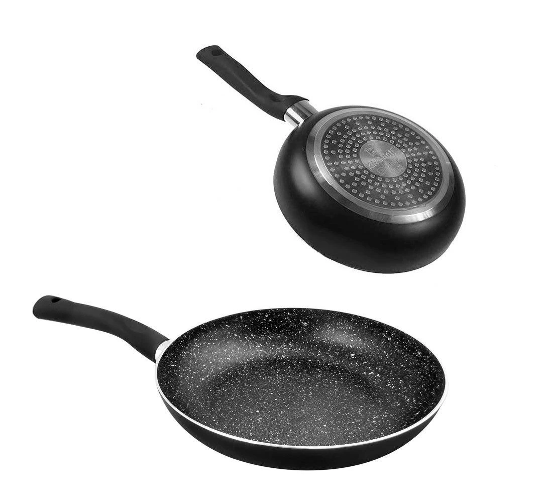 King Hoff Keptuvė Keptuvė, skersmuo 20cm, aliuminio, juodo marmuro kinghoff