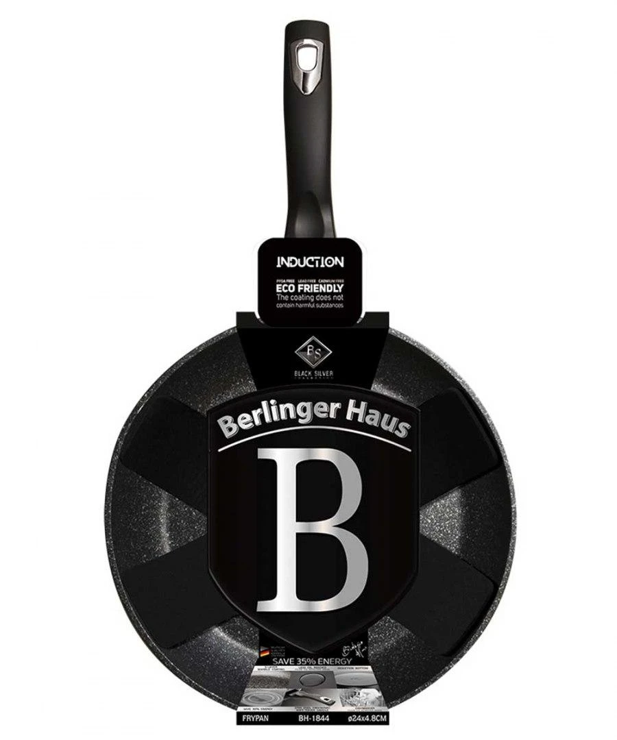Berlinger Haus Juodas Sidabrinis 24cm keptuvė