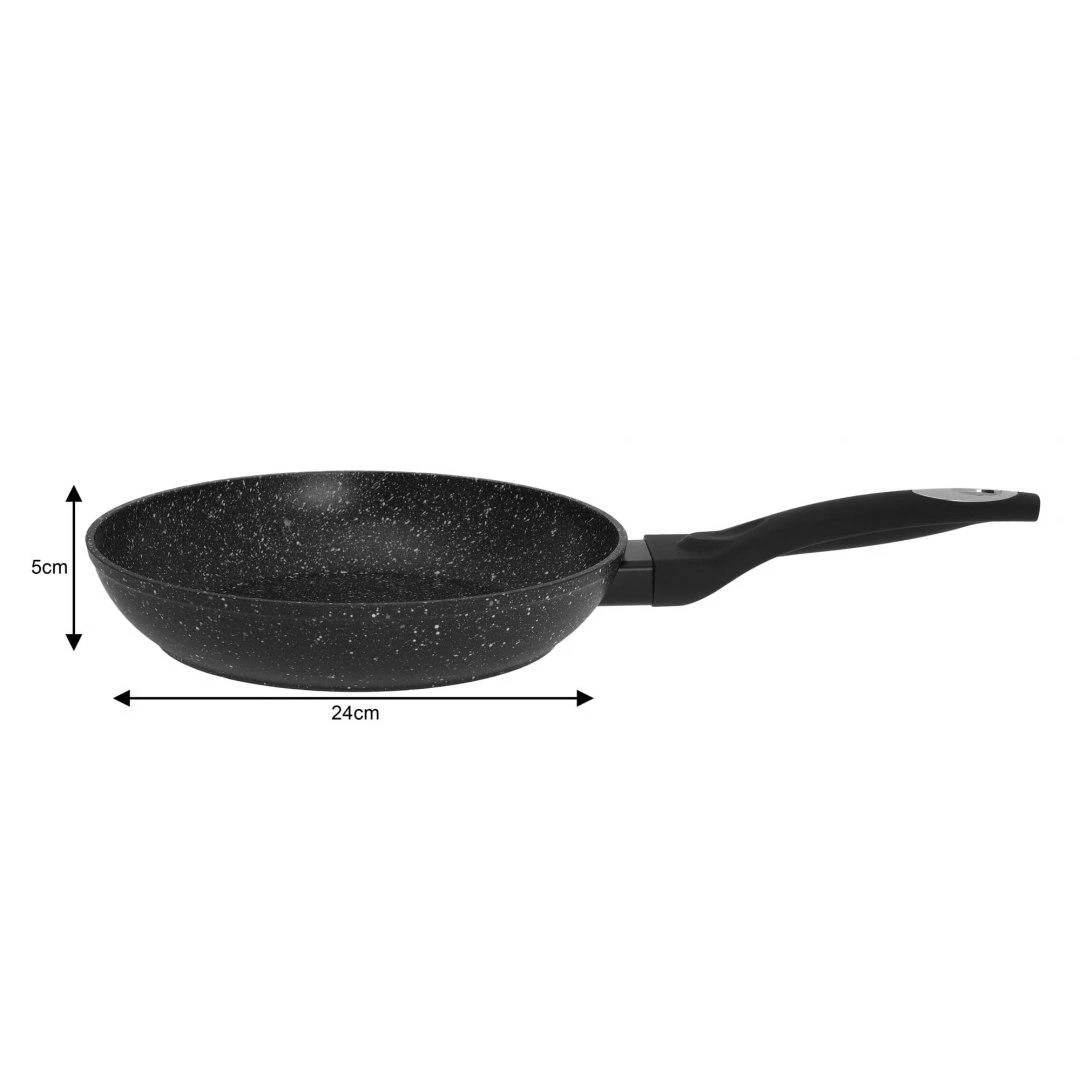 Keptuvė Klausberg aliuminio keptuvė, pilko marmuro, 24 cm skersmens