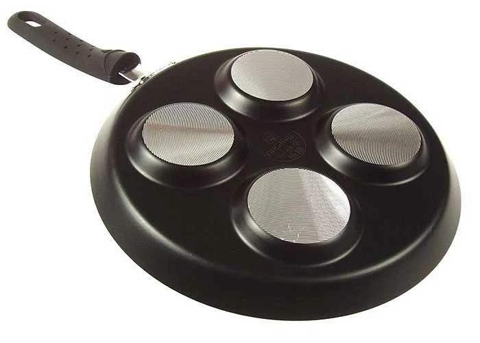 King Hoff Keptuvė Kinghoff kiaušinių keptuvė, aliuminis, juodas marmuras, skersmuo 24 cm