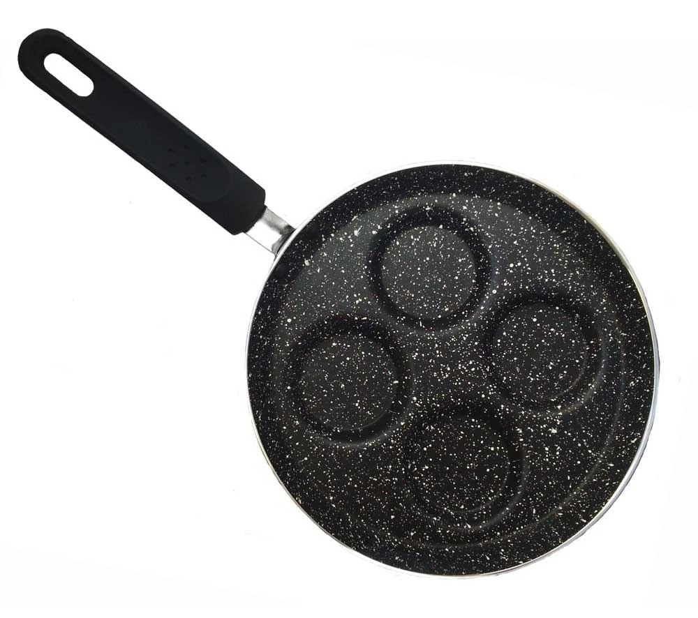 King Hoff Keptuvė Kinghoff kiaušinių keptuvė, aliuminis, juodas marmuras, skersmuo 24 cm
