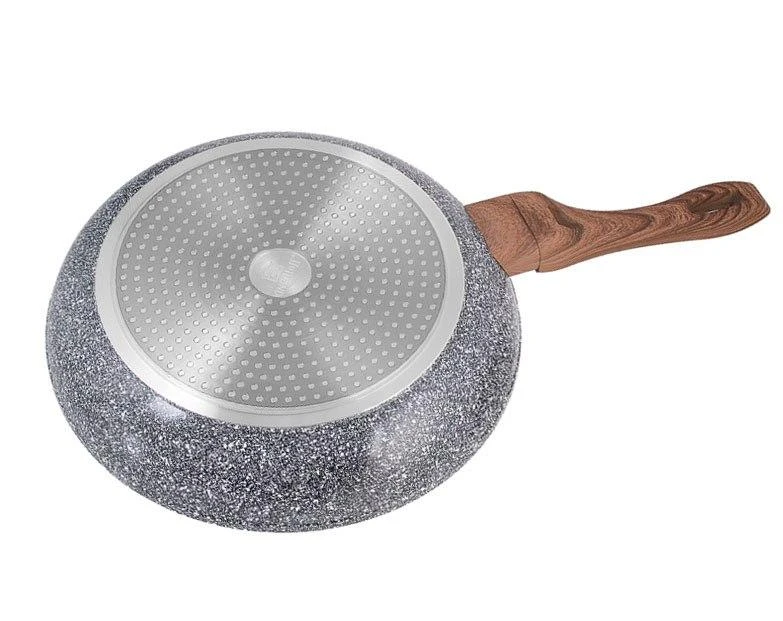 King Hoff Keptuvė Kinghoff aliuminio keptuvė, pilko marmuro, skersmuo 24cm