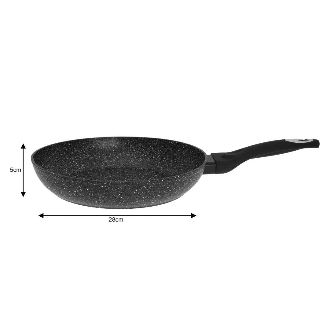Keptuvė Klausberg aliuminio keptuvė, pilko marmuro, 28 cm skersmens