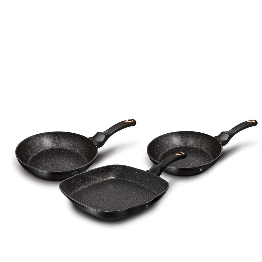 Berlinger Haus keptuvė Metallic Line Carbon Edition 20 24 28cm komplektas