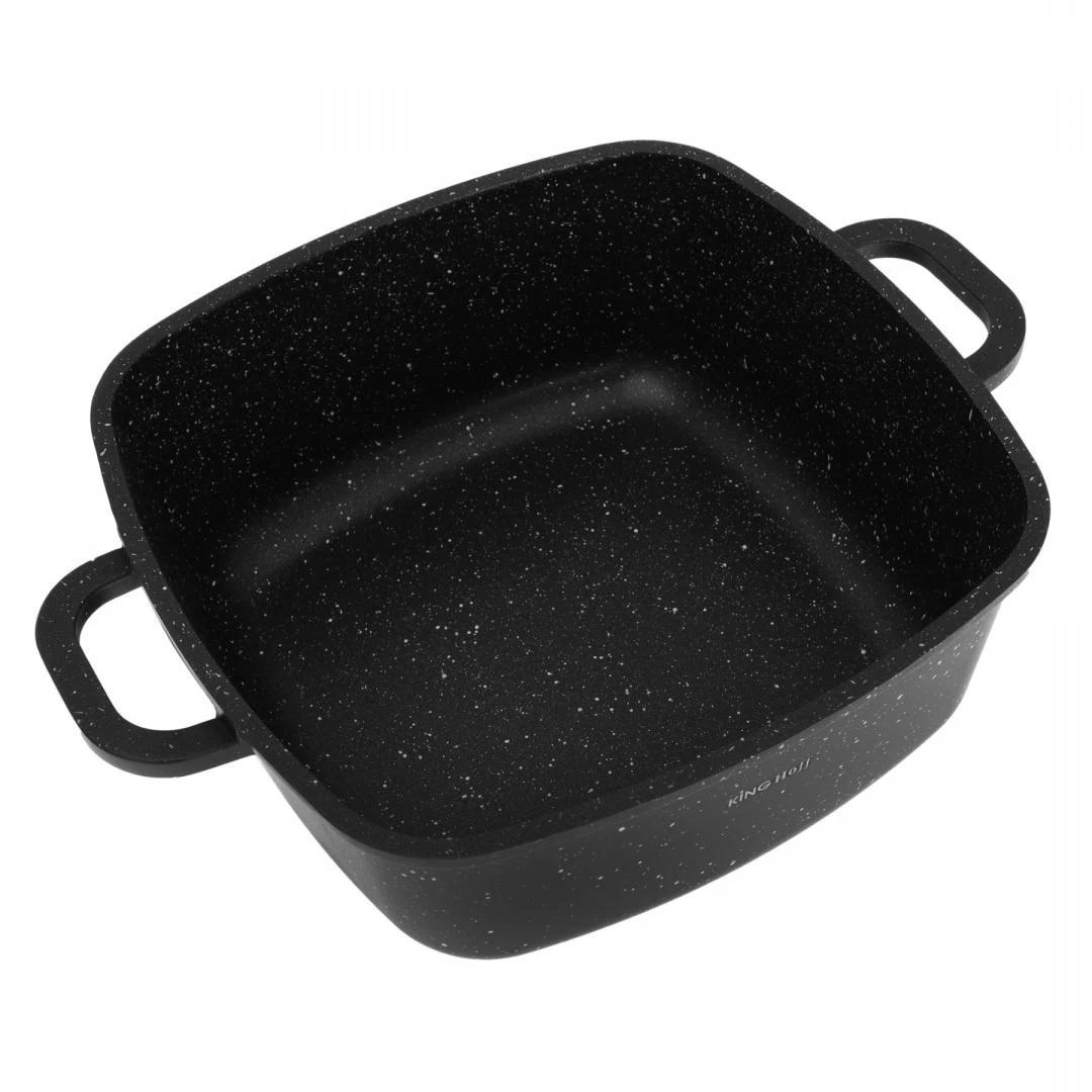 King Hoff Rinkinys 6 puodų rinkinys, plienas, skersmuo 20x20x8cm - 2,8l, skersmuo 24x24x10cm - 4,4l, skersmuo 28x28x11cm - 6,5l, Kinghoff