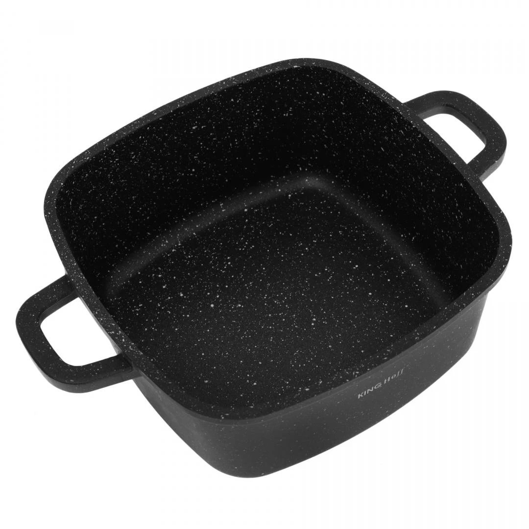 King Hoff Rinkinys 6 puodų rinkinys, plienas, skersmuo 20x20x8cm - 2,8l, skersmuo 24x24x10cm - 4,4l, skersmuo 28x28x11cm - 6,5l, Kinghoff