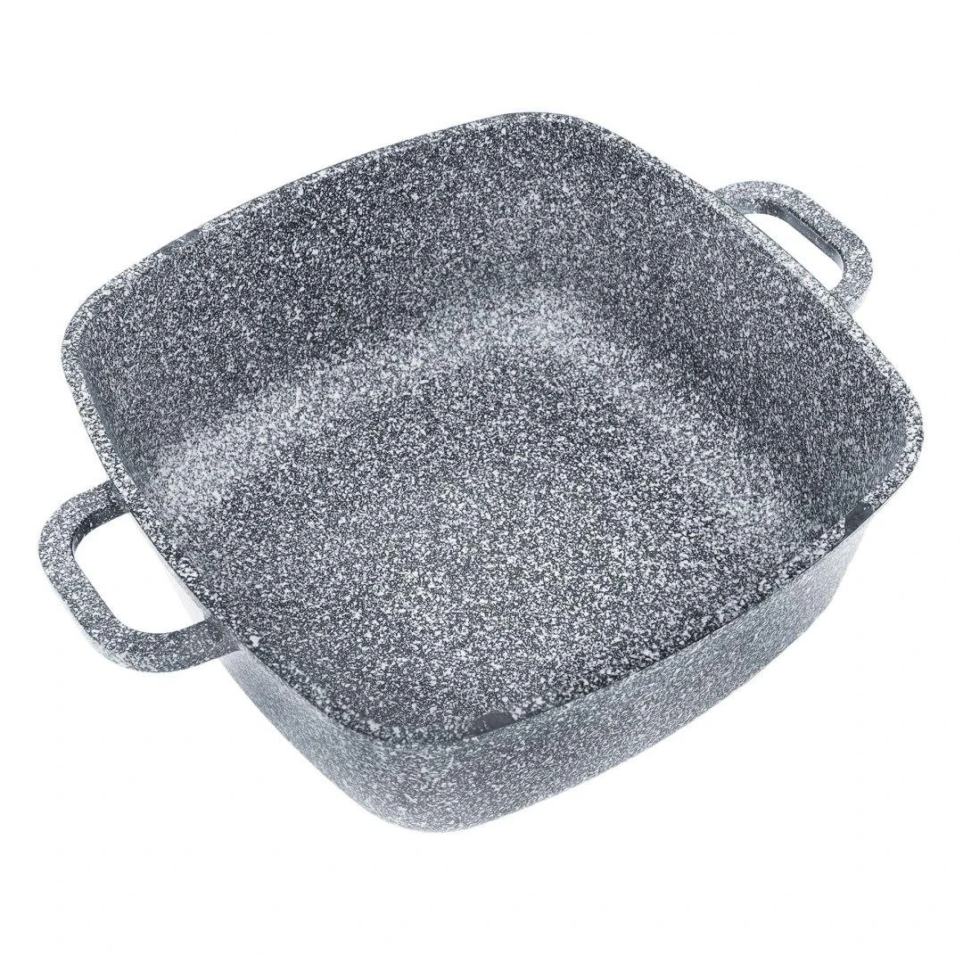 Rinkinys 6 dalių puodų rinkinys, pilkas marmuras, skersmuo 20, 24, 28 cm, Klausberg