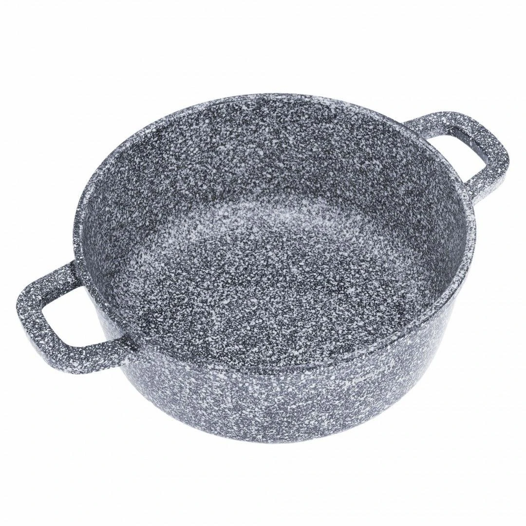 Rinkinys Vazonų rinkinys su marmurine danga, 6 dalys, skersmuo 20/24/28 cm, Klausberg