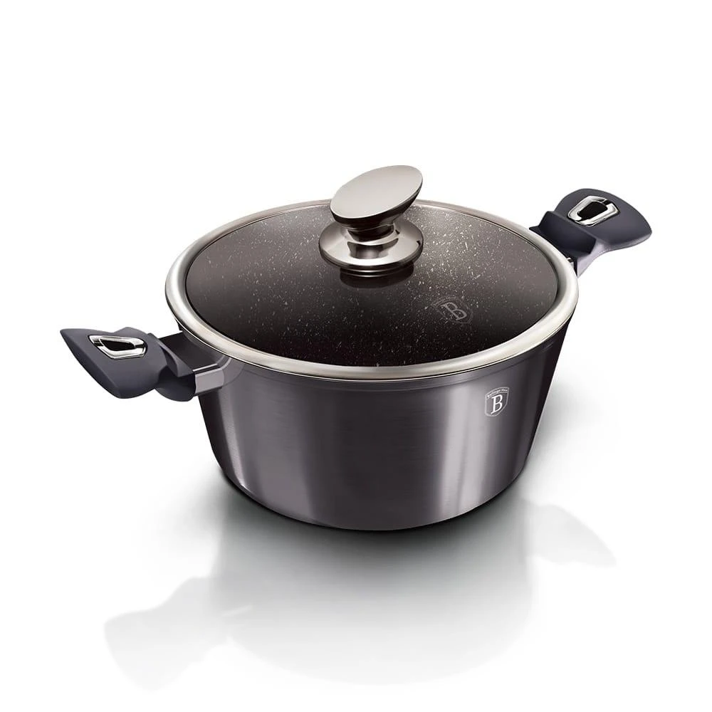 Puodas su dangčiu BERLINGER HAUS CARBON PRO, Ø20 cm, 2,5 l