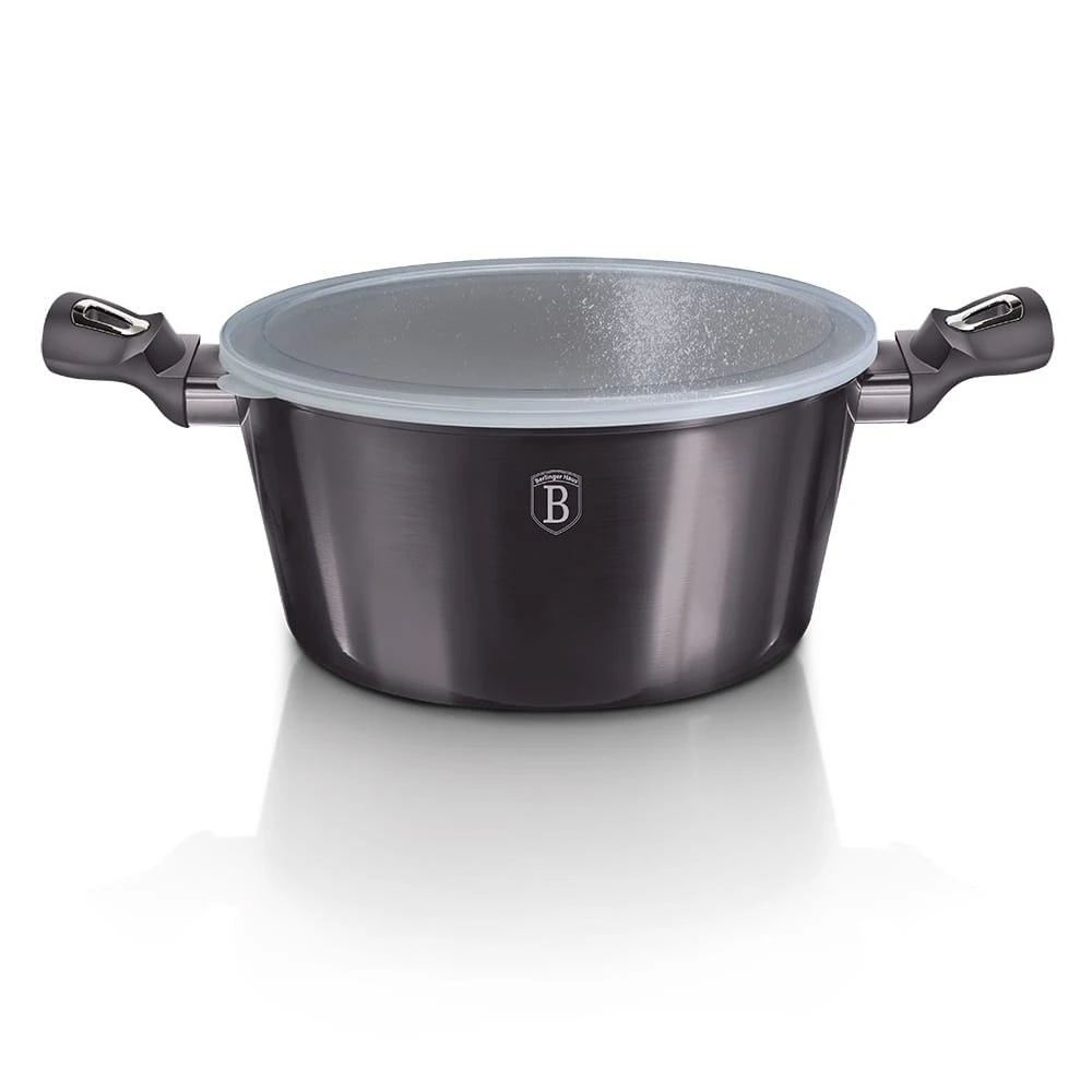 Puodas su dangčiu BERLINGER HAUS CARBON PRO, Ø20 cm, 2,5 l