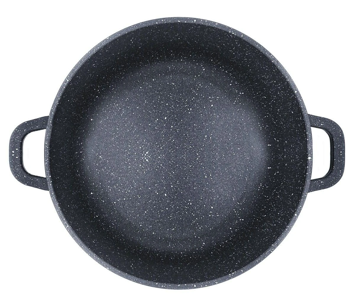King Hoff Puodas Puodas su marmurine danga, 20 cm skersmens, 2,3 l, juodas, „Kinghoff“