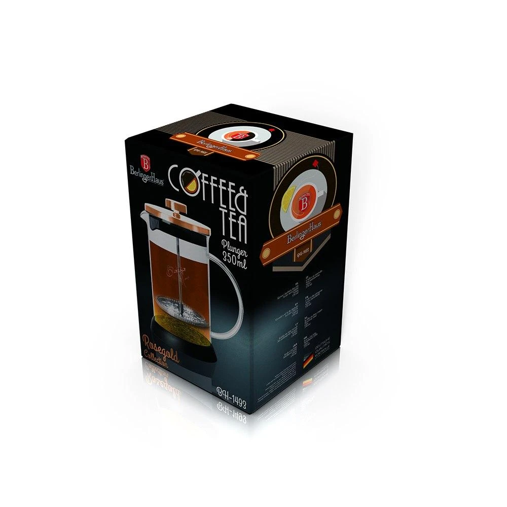 Berlinger Haus Kavos ir arbatos virimo aparatas 350 ml Rožinis auksas (BH / 1493)