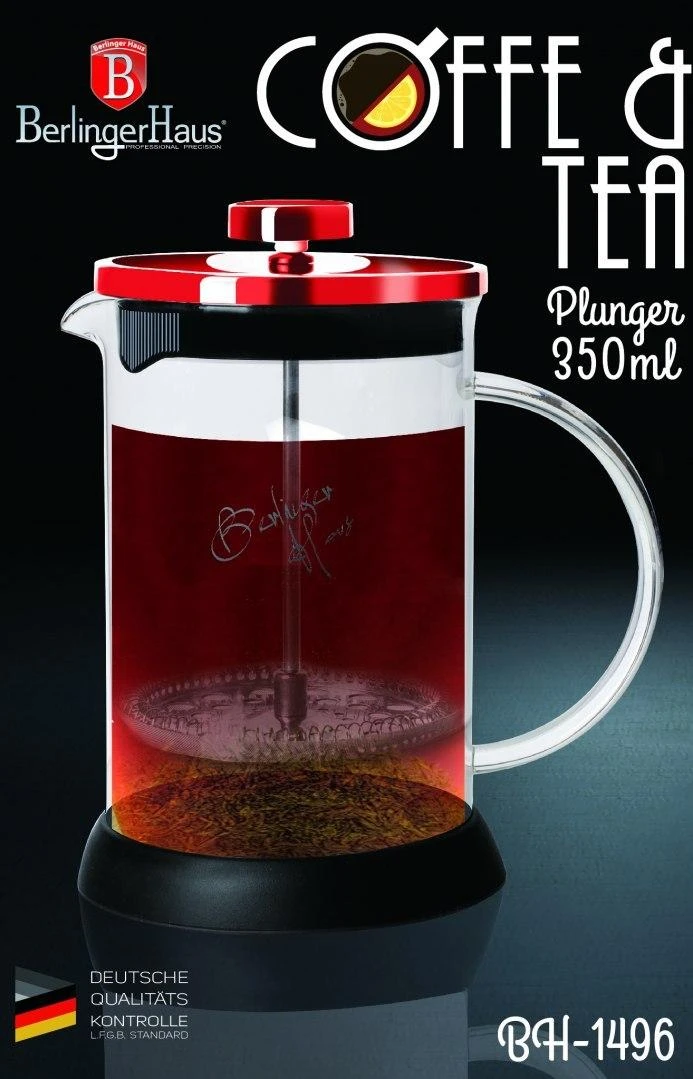 ARBATOS UŽPILDYMAS 350 ml BERLINGER HAUS METALLIC BURGUNDY LINE BH-1496