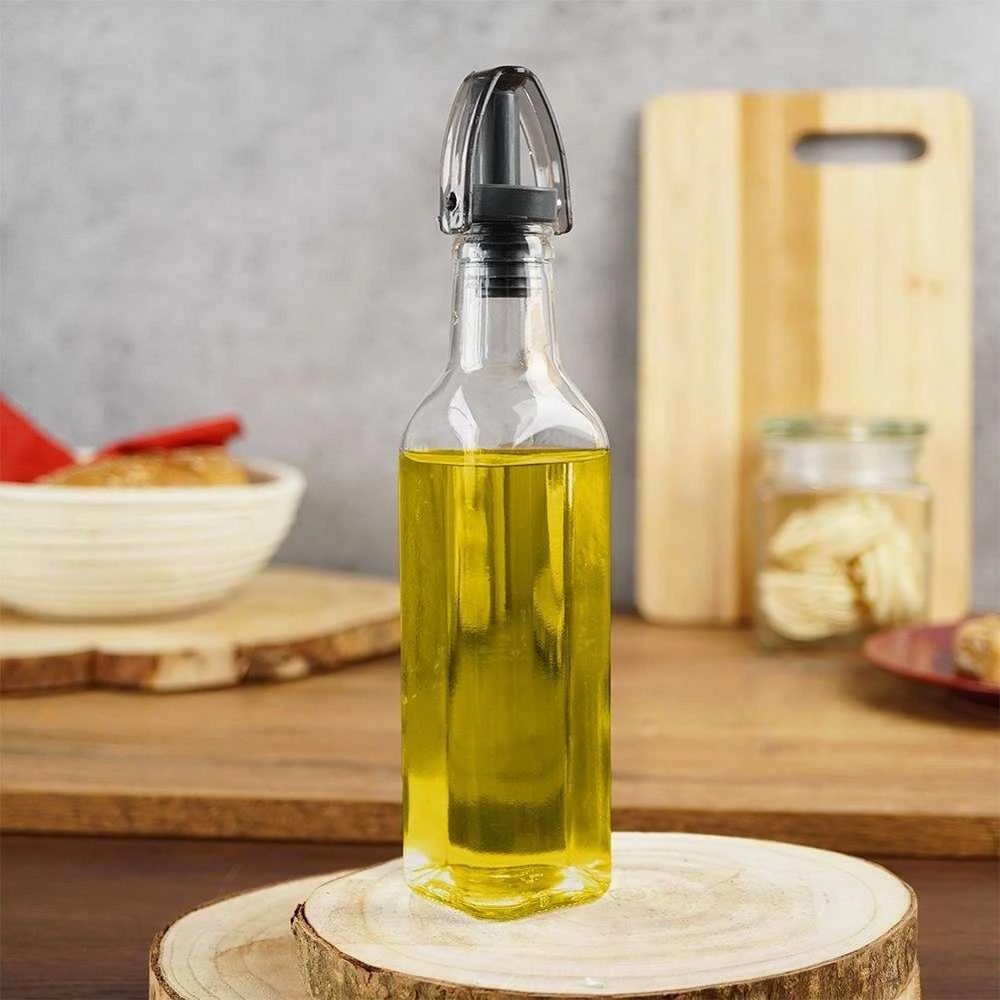 Vilde Stiklinis butelis aliejui ir actui 250 ml su dozatoriumi