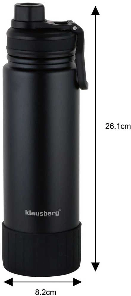 Puodelis Terminis puodelis, juodas, 720 ml, Klausberg