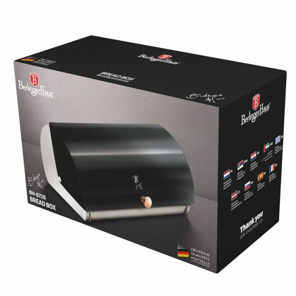 CHLEBAK STALOWY BERLINGER HAUS Juodas ROSE BH-6728