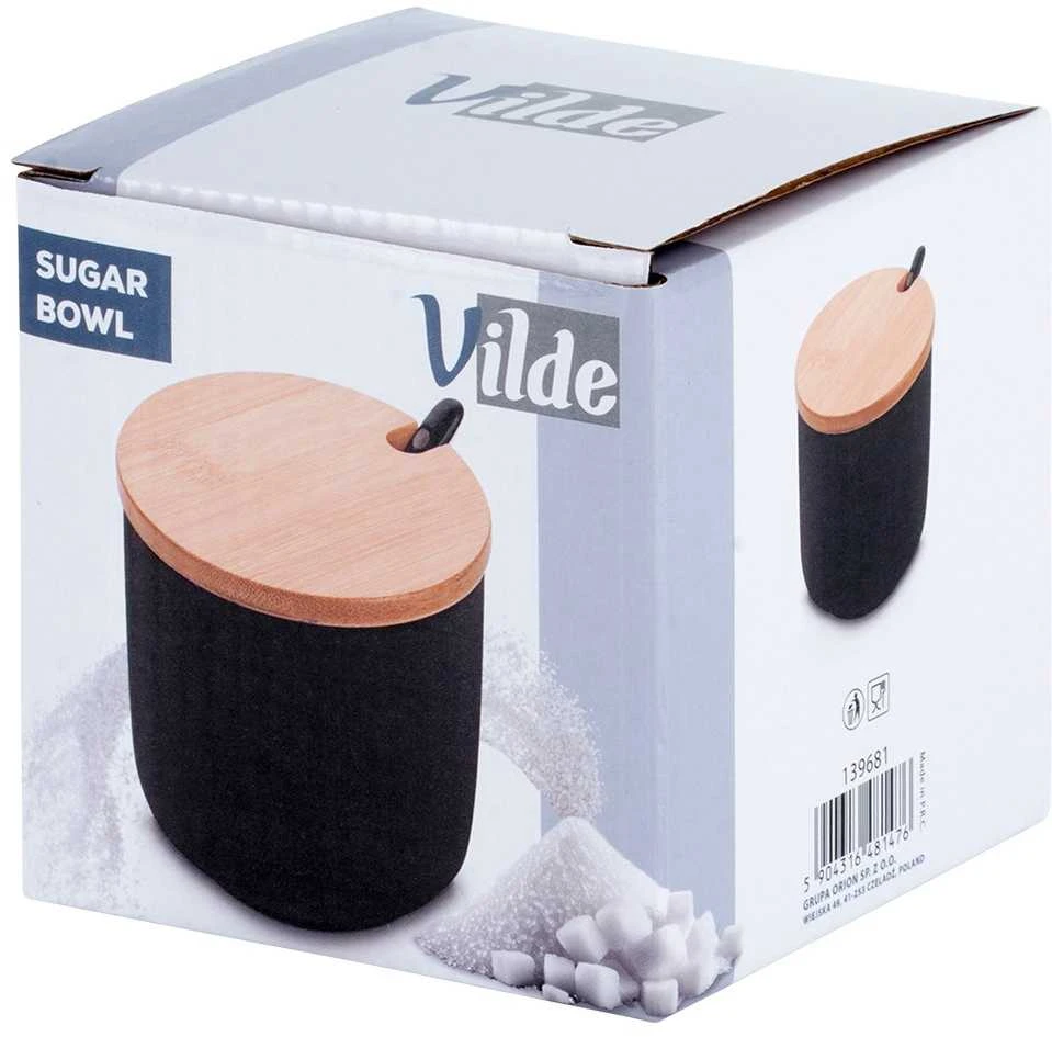 Cukrinė Vilde iš keramikos ir bambuko, 250 ml