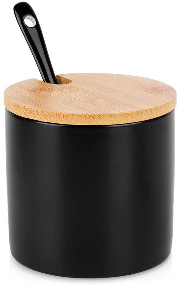 Cukrinė Vilde iš keramikos ir bambuko, 250 ml