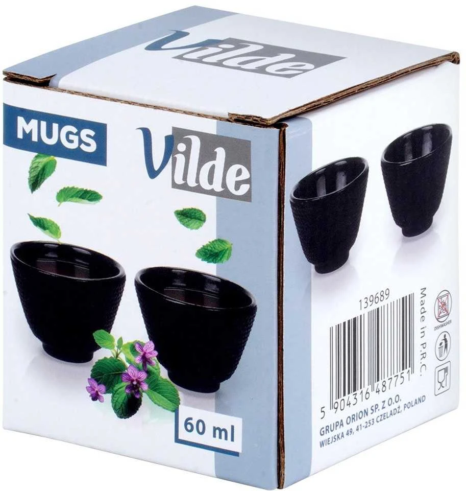 Mplco Vilde ketaus arbatos puodelių rinkinys 60 ml 2 vnt.