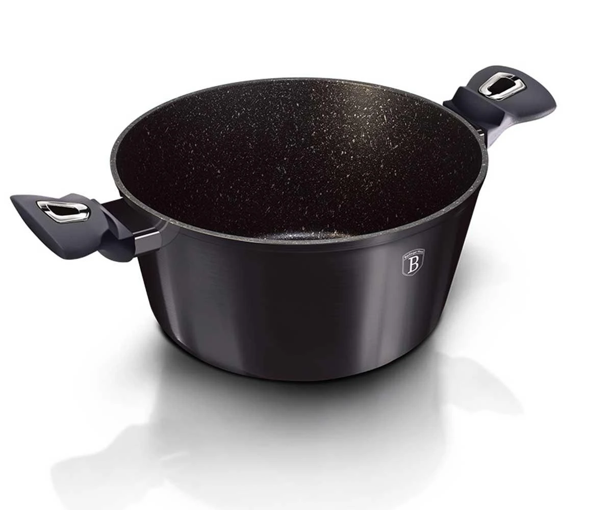 DANGŲ PUODŲ RINKINYS GRANITAS 6 ELEMENTAI BERLINGER HAUS Carbon Pro BH-6905