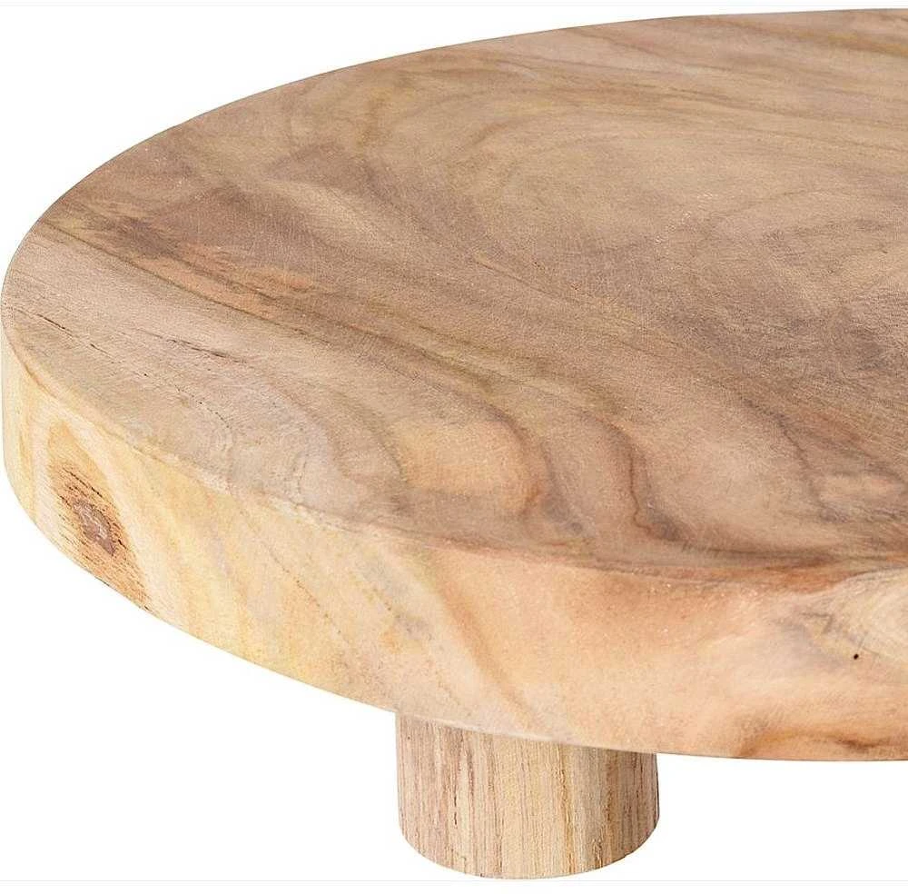 Excellent Housware Home Styling Collection Serviravimo lenta medinė 30 cm su kojomis