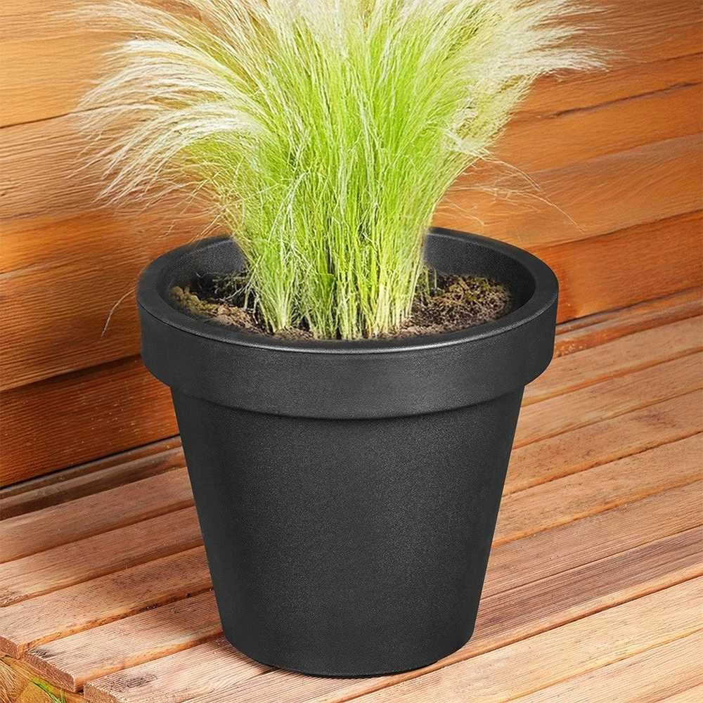 Mondex Gėlinė Plastikinė 29 cm Juoda Laistymo Indas