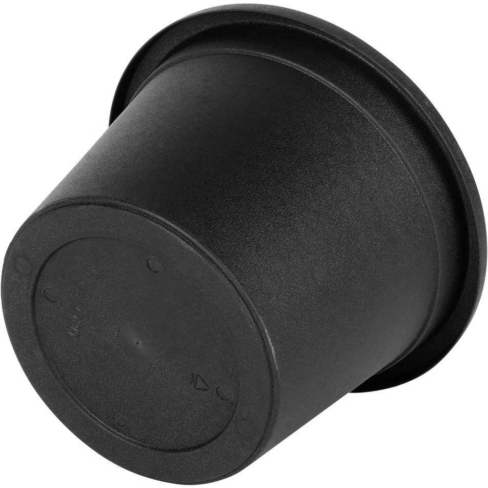 Vilde Plastikinis gėlių vazonas Juodas 20 cm - Sodo vazonas