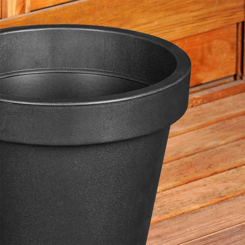Mondex Gėlinė Plastikinė 29 cm Juoda Laistymo Indas