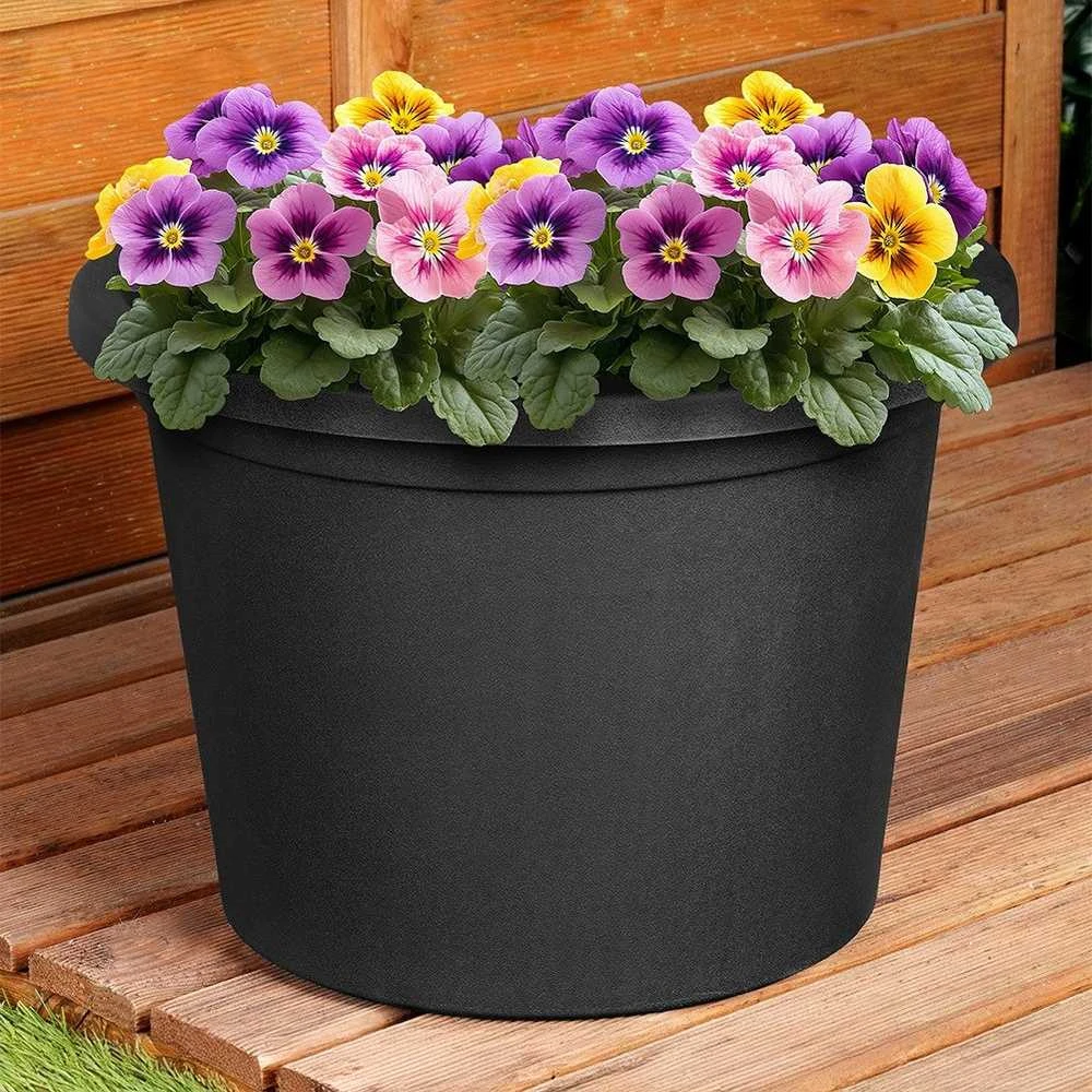 Vilde Gelinė vaza 34 cm juoda - Gėlėms ir augalams
