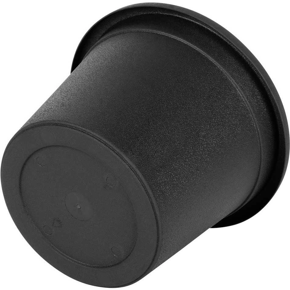 Vilde Juodi plastikiniai gėlių vazonai 3 vnt. 14,5 cm