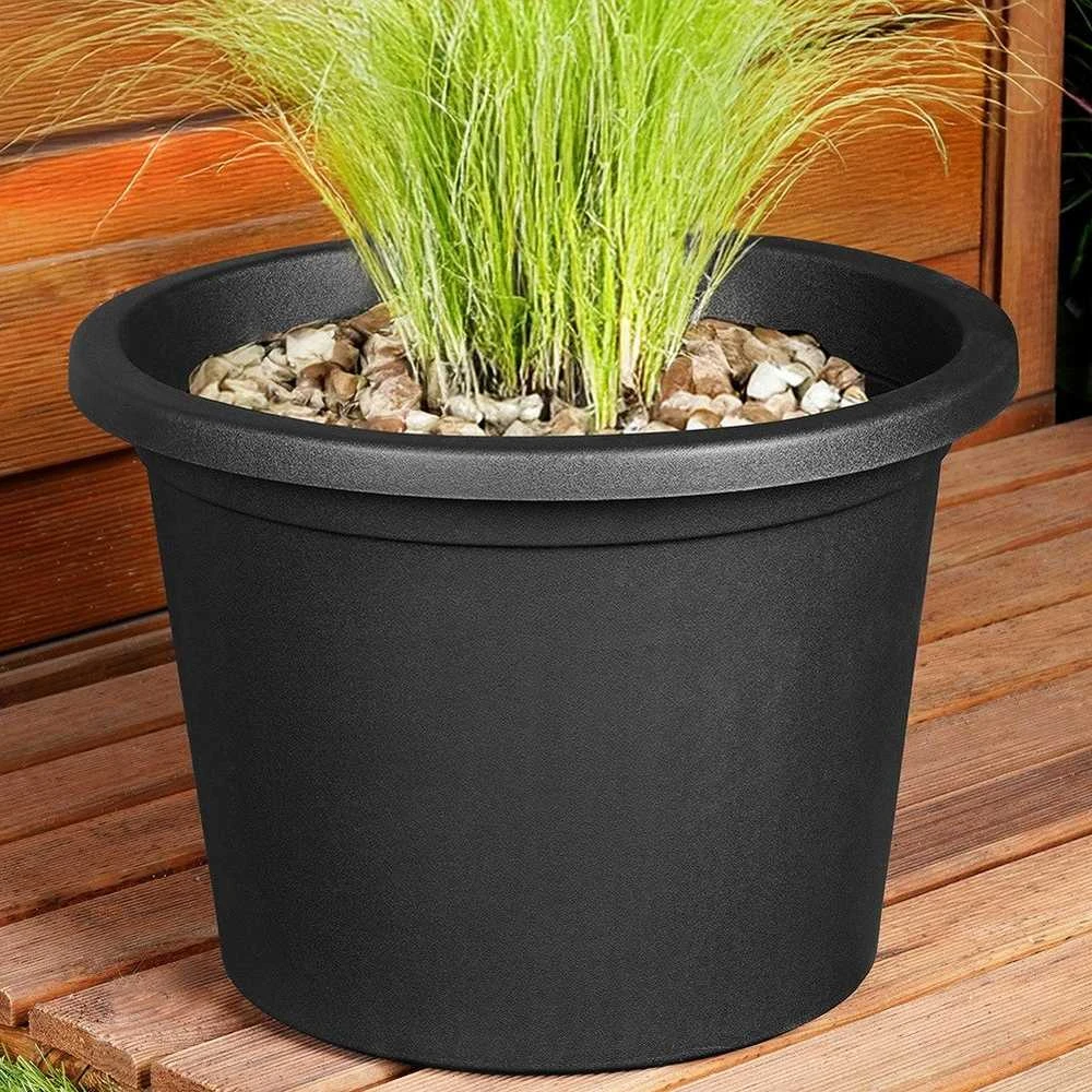 Vilde Gelinė vaza 34 cm juoda - Gėlėms ir augalams