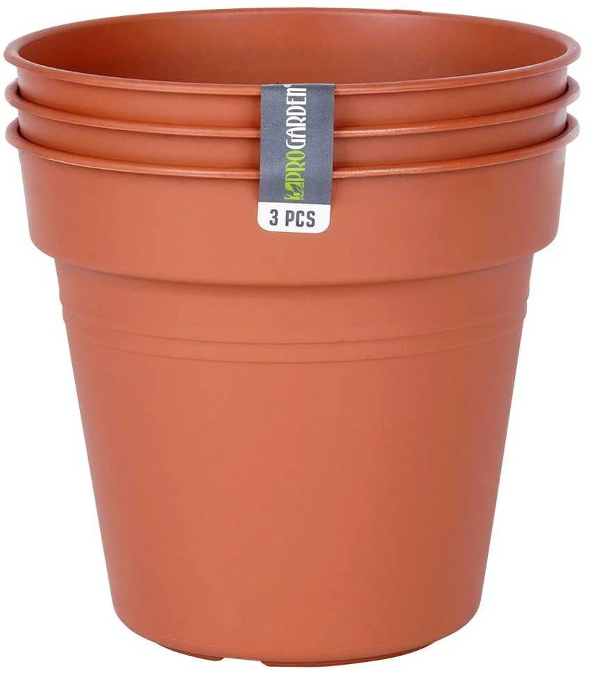 ProGarden Gėlių vazonai 17 cm, Ekologiški, 3 vnt.