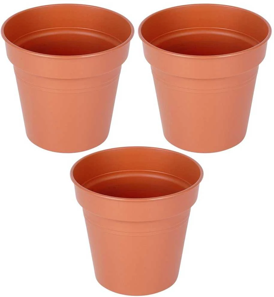 Ibergarden ProGarden Gėlių Vazonai 13 cm Plastikiniai 3vnt Orui Ir Lauko Naudojimui