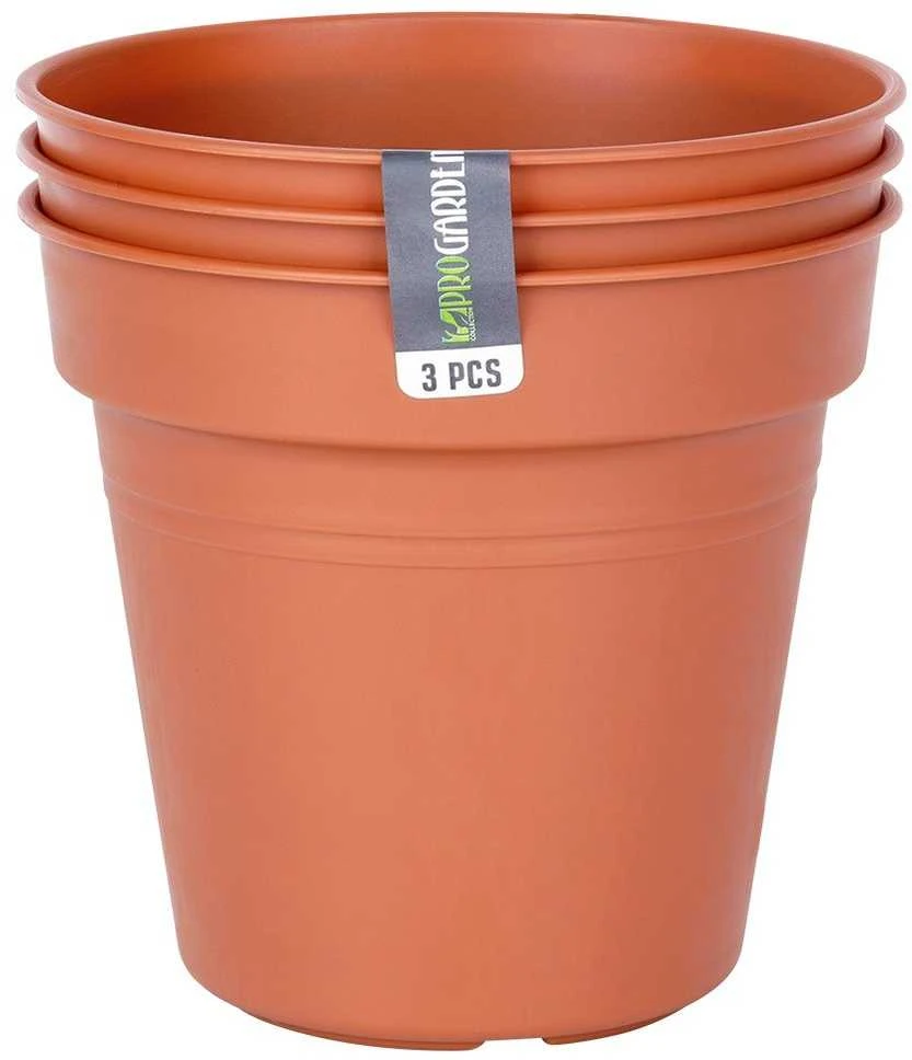 Ibergarden ProGarden Plastikinių Vazonų Rinkinys 3 vnt. 15 cm
