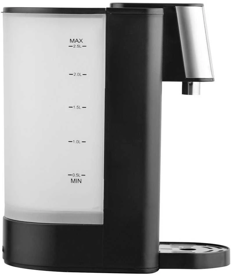 Dozownik Karšto vandens dozatorius, juodas su sidabriniais nerūdijančio plieno elementais, 2,5 l, klausberg, kb-7877