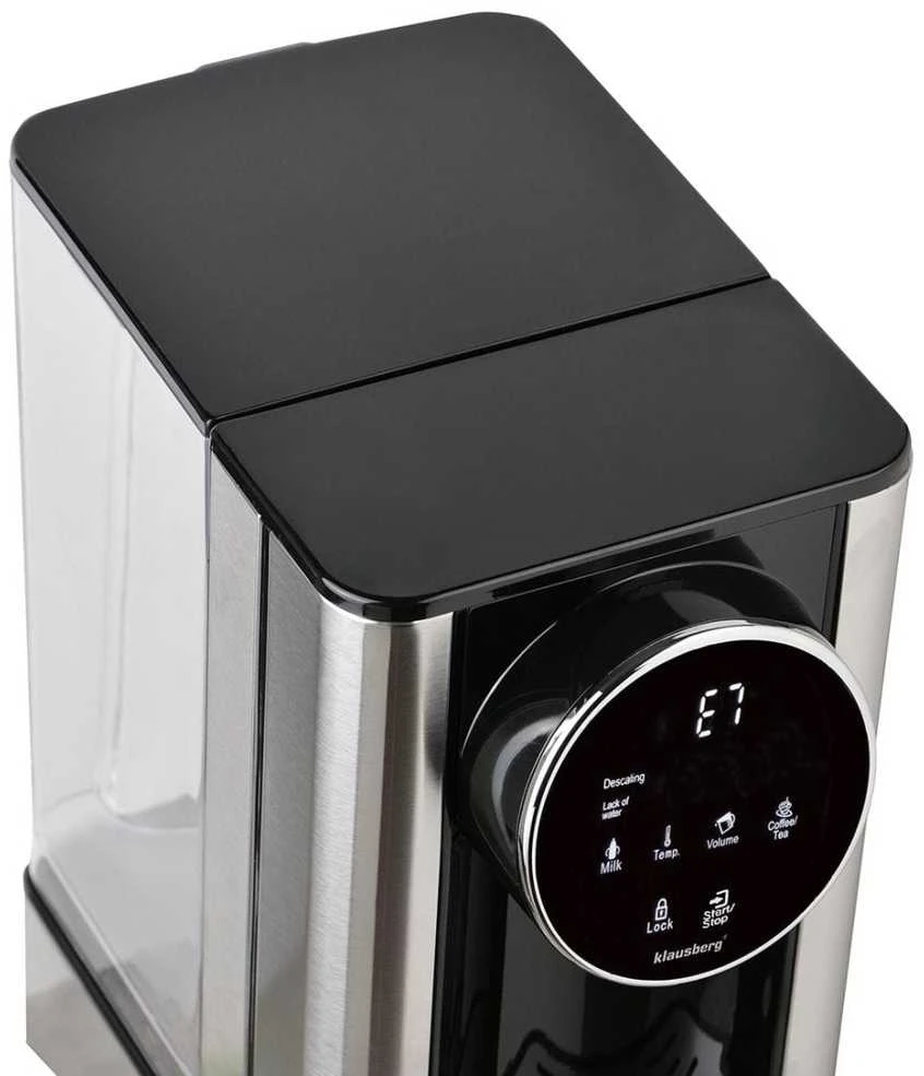 Dozownik Karšto vandens dozatorius, dozatorius, LED jutiklinis skydelis, temperatūros ir tūrio valdymas, 2,7 l, Klausberg, kb-7880