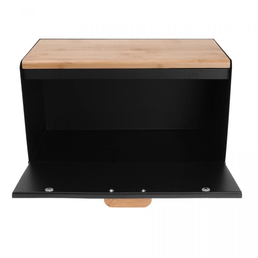 Klausberg bamboo and steel breadbox (KB-7425) | Klausberg
