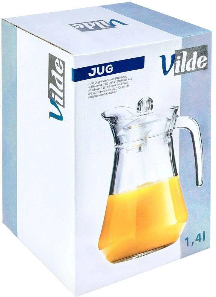 Vilde Ąsotis stiklinis su dangčiu 1,4 l