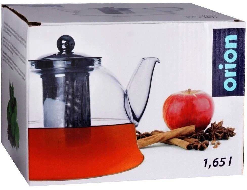 Orion Stiklinis arbatinukas su sieteliu 1,65 l