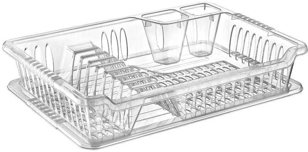 Orion Indų džiovyklė 40x29x8,5 cm, plastikinė su nuimamu padėkliuku
