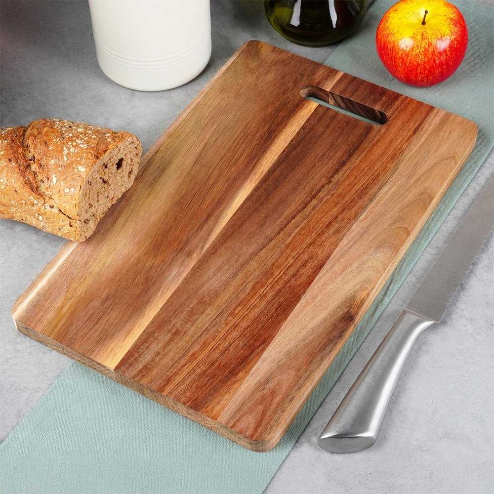 Excellent Houseware Akacijos medienos pjaustymo lenta 40x25 cm - Virtuvės įrankiai