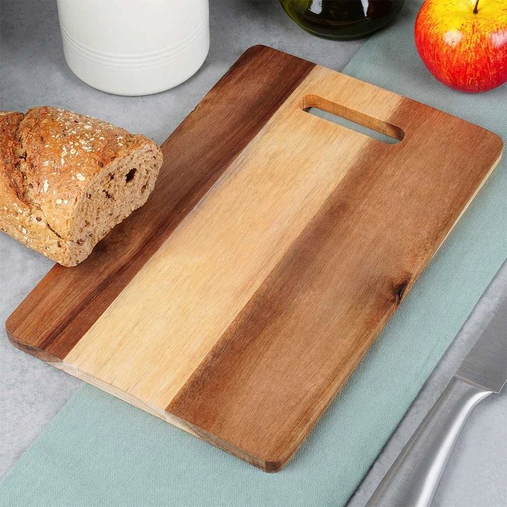 Excellent Houseware Medinė pjaustymo lenta 30x20 cm - Akacijos mediena - Virtuvės reikmenys