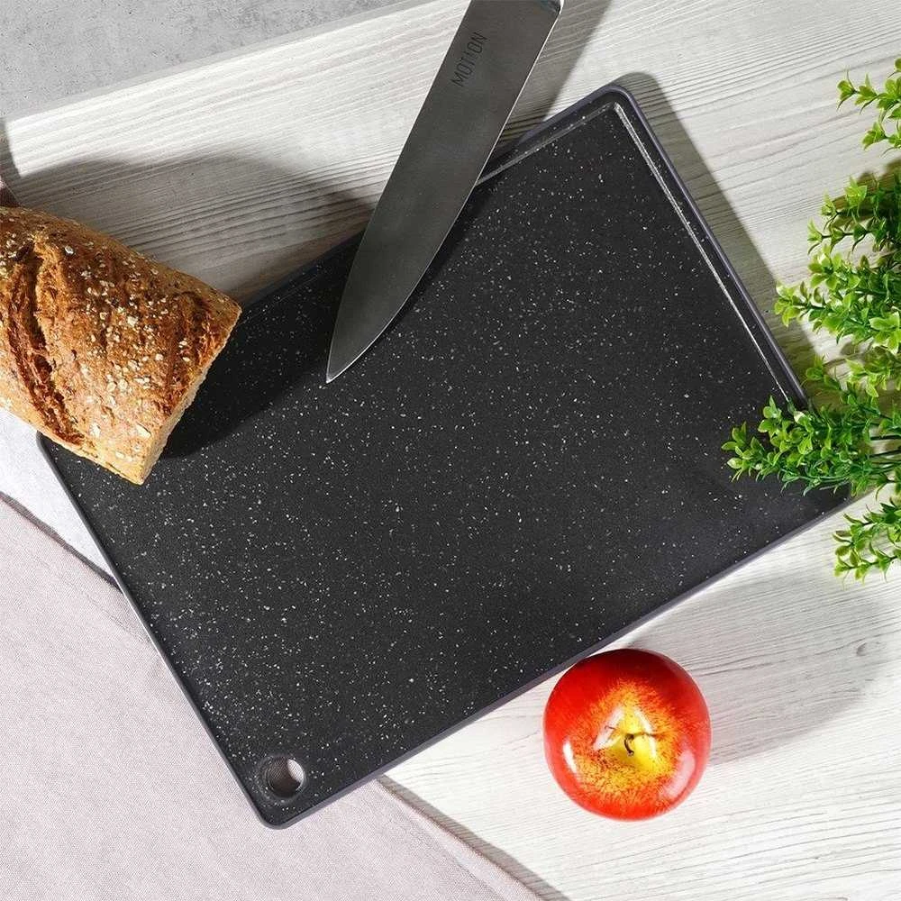 Excellent Houseware Plastikinė pjaustymo lenta 33x23 cm juoda