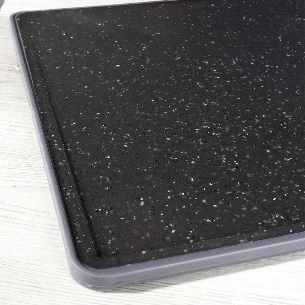 Excellent Houseware Plastikinė pjaustymo lenta 33x23 cm juoda