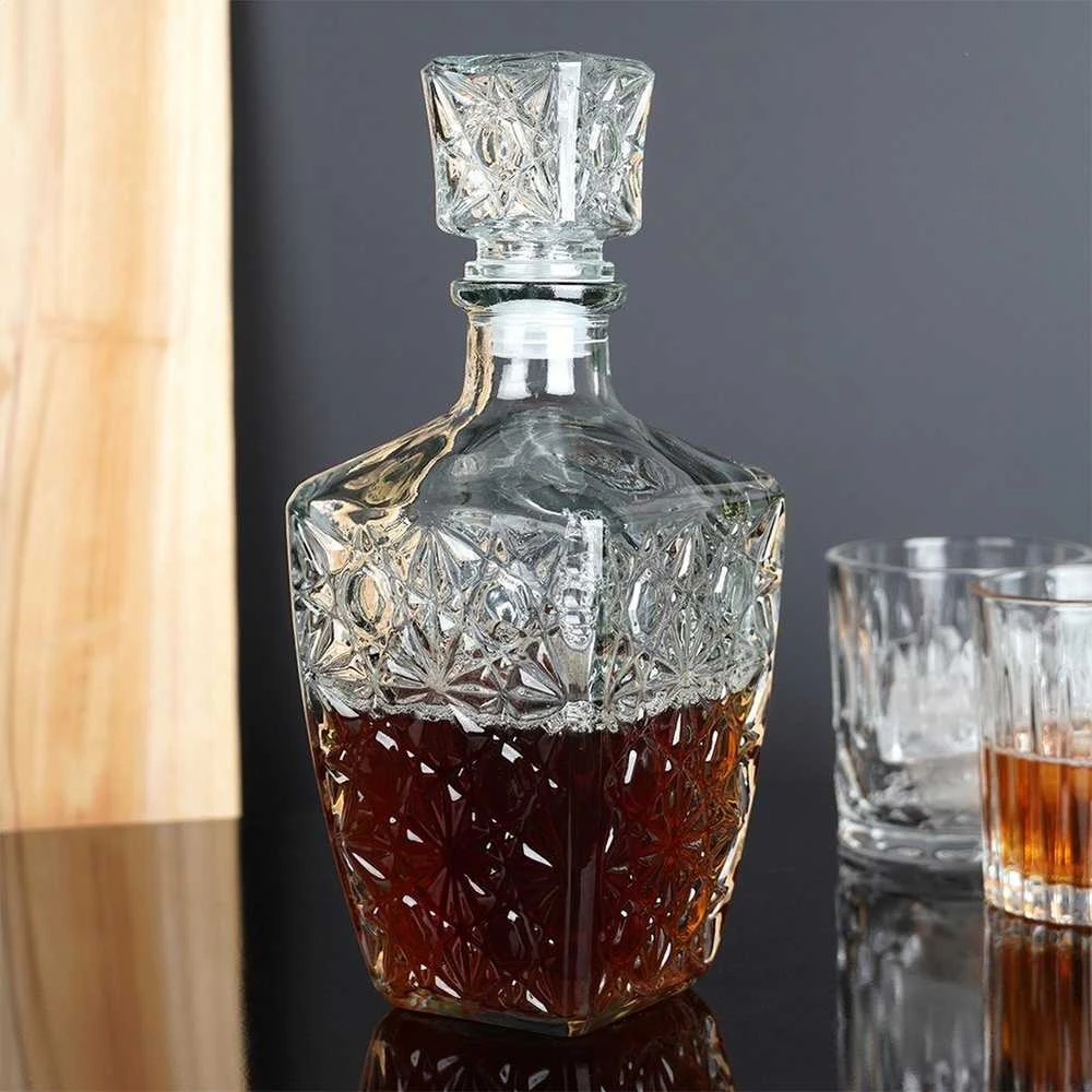 Excellent Houseware Stiklinė karafka whisky 830 ml