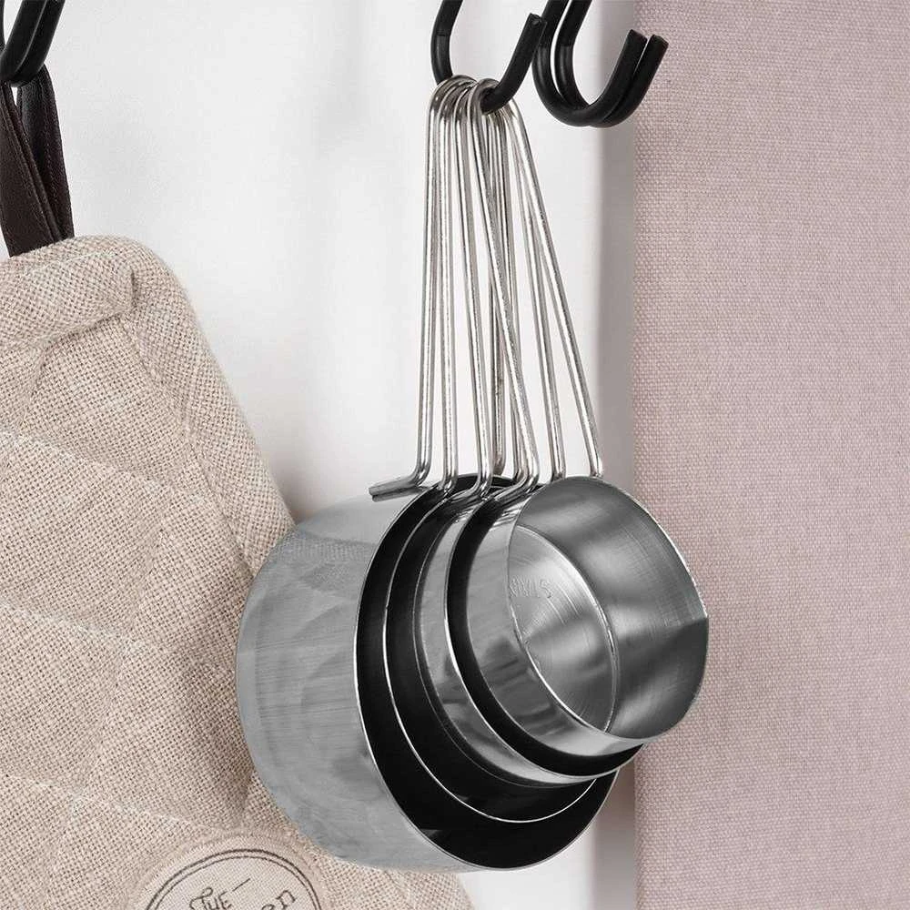 Excellent Houseware Plieniniai matavimo šaukštai 4 vnt. 60-200 ml